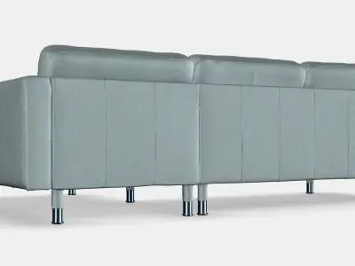 LANDSKRONA 3-seat sofa 8 Low-poly 3D model