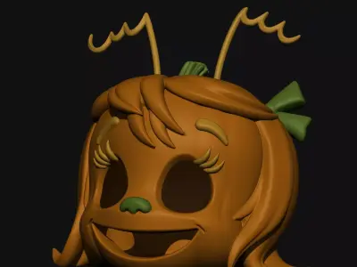 Cindy Lou Who Pumpkin 3D print model