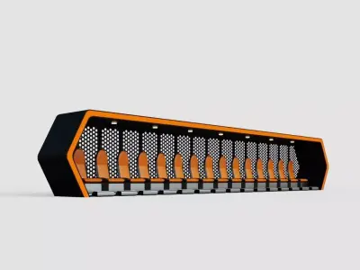 Modern Bench 3D model