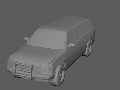 Chevrolet suburban Low-poly 3D model