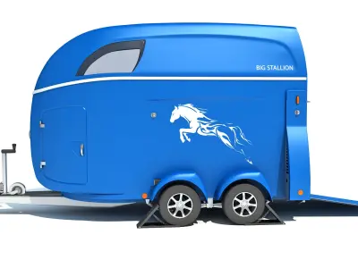 Horse Transport Trailer 3D model