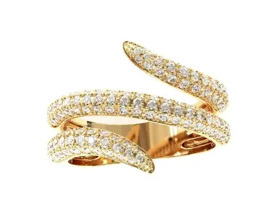 Fancy ring 3D print model get