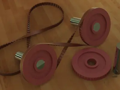 Twisted Timing Belt 3D print model