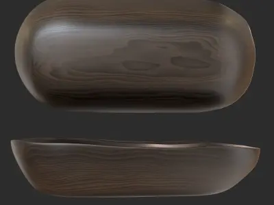Wooden Bowl Free 3D model