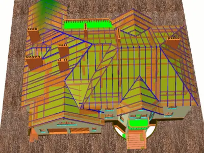 private house 1250 m2 3D model