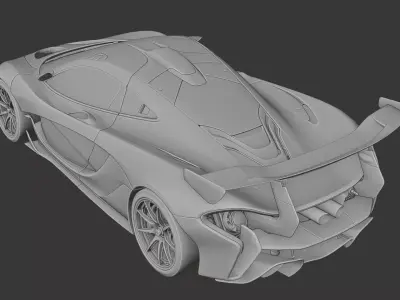 McLaren P1 GTR  3D print model