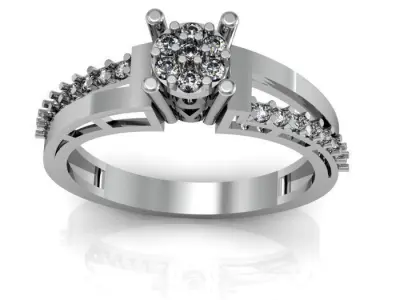 wadding ring 3D print model