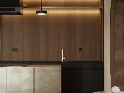 Interior scene kitchen  3D model