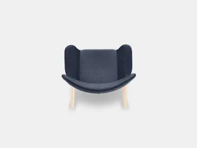 VEDBO High-back armchair Low-poly 3D model