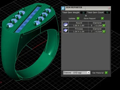 CLASSIC RED RUBY RING 3D PRINTABLE MODEL 3D print model