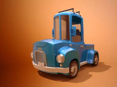 Cartoon Truck 3D model