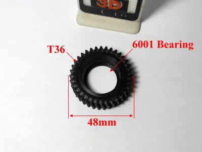 Gear for Electric Bicycle T36 D48 3D print model