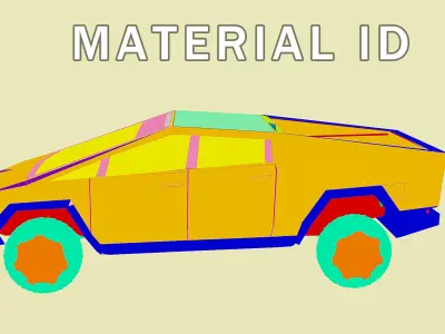 Tesla - Cybertruck Low-poly 3D model