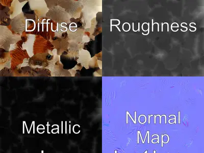 Lifelike Nutria 3D Model with Detailed Fur Low-poly 3D model