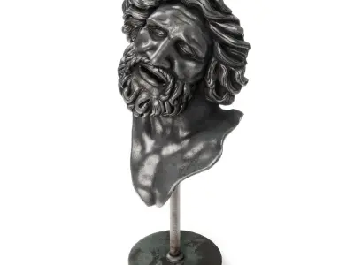 Laocoonte bronze mask 3D model