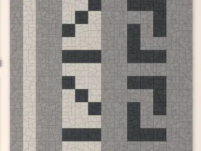 Tile concrete angle line n2 3D model