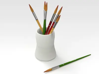 Paint Brush 3D model