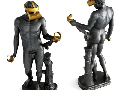 VR Greek Philosopher Low-poly 3D model