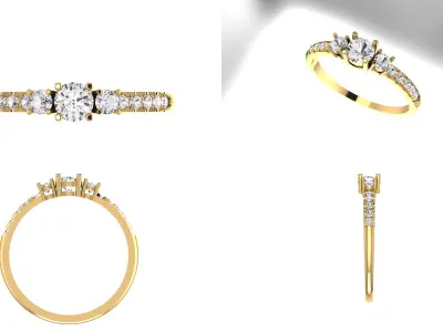 Finger Rings collection printable 3D print model