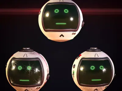 Sci-Fi Drone - White Devil 3D model