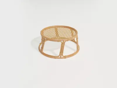 Bamboo table top mesh 3D model