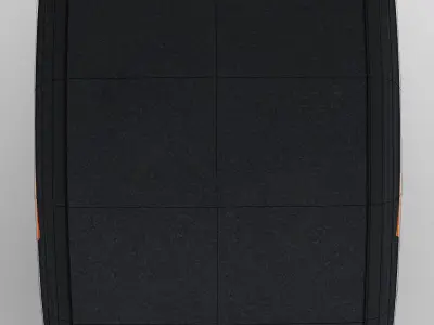 W06 hard front tyre Low-poly 3D model