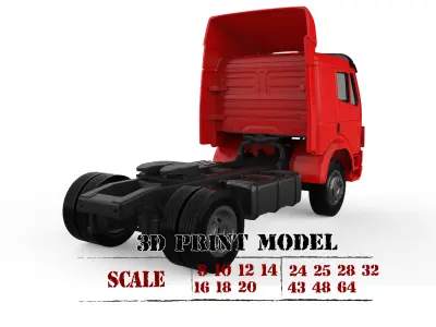 3Dprintable truck benz  SK Series low roof Cab   3D print model