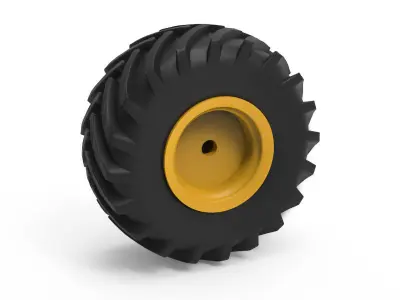 Tractor Tire 3D Printing Model 3D print model