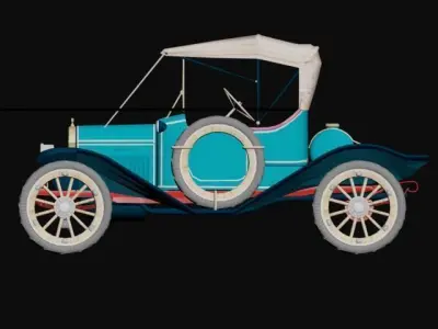 Herreshoff Runabout 1913 Low-poly 3D model