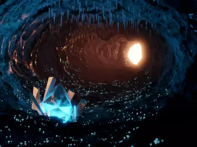 Sci-fi Cave Free 3D model