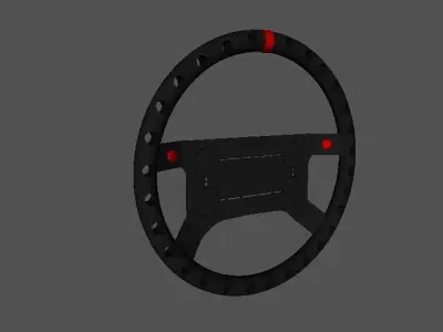 02 Volante 4 Bolas Low-poly 3D model