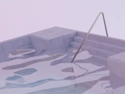 Swimming Pool Low-poly 3D model
