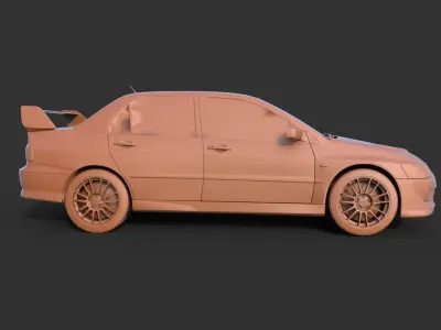 MITSUBISHI LANCER EVOLUTION VIII 3D print model