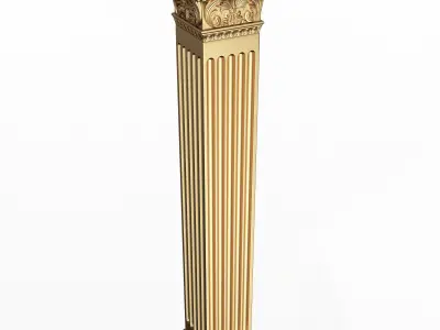 Column Capital 0502 Low-poly 3D model