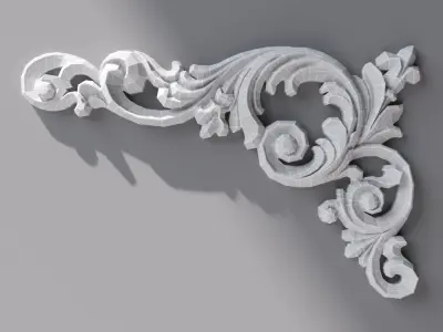 Ornament 234x150x15mm 3D model
