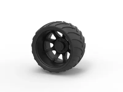 Offroad wheel 13 3D print model