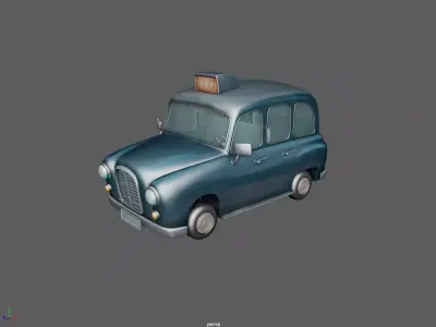 TOON Taxi 3D model