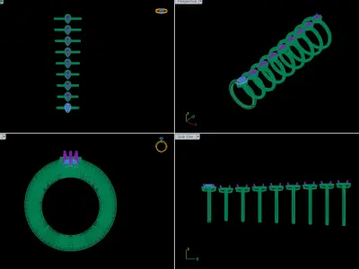 Pear diamond ring 3d model pritable 3D print model