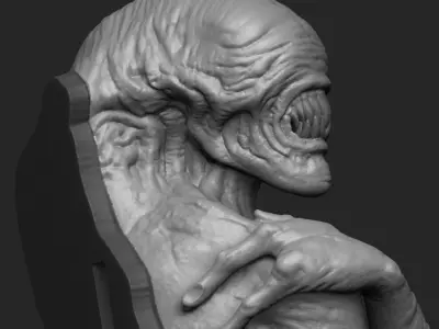 Ripley Anomaly Dark Wall Decoration STL-OBJ 3D Print Model 3D print model