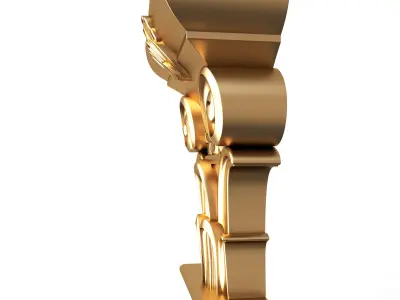 Carved Capital 06 Low-poly 3D model