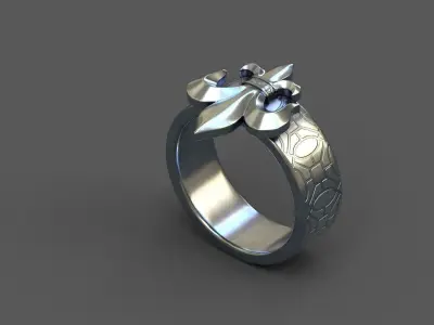 High-Quality 3D Ring Model Low-poly 3D model 29