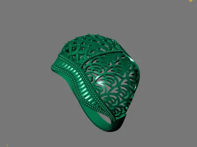 Women Plain Ring Ready STL Models Womens Ring 3d models 3D print model 44