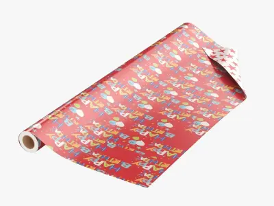 Greetings Reversible Wrapping Paper Texture