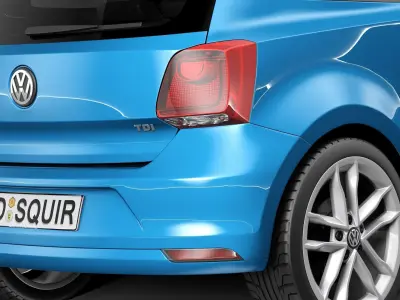 Volkswagen Polo 3door 2015 3D model