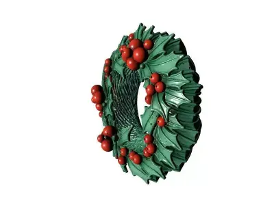 Christmas Wreath 3D Printable Decoration 3D print model
