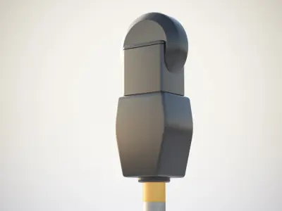 Basic parking meter 3D model