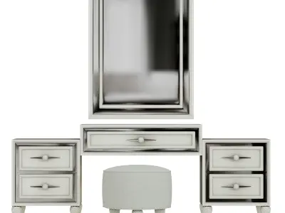 Queen Makeup Table by elve luxury 3D model