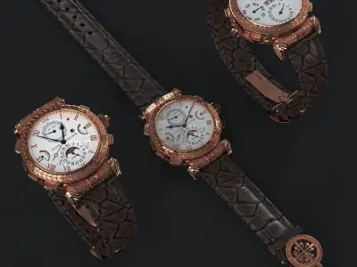 Patek Philippes Grandmaster Chime watches 3D model