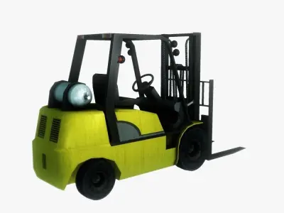 Loader crane Low-poly 3D model