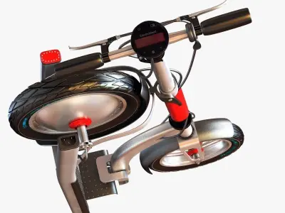 Electric scooter 3D model